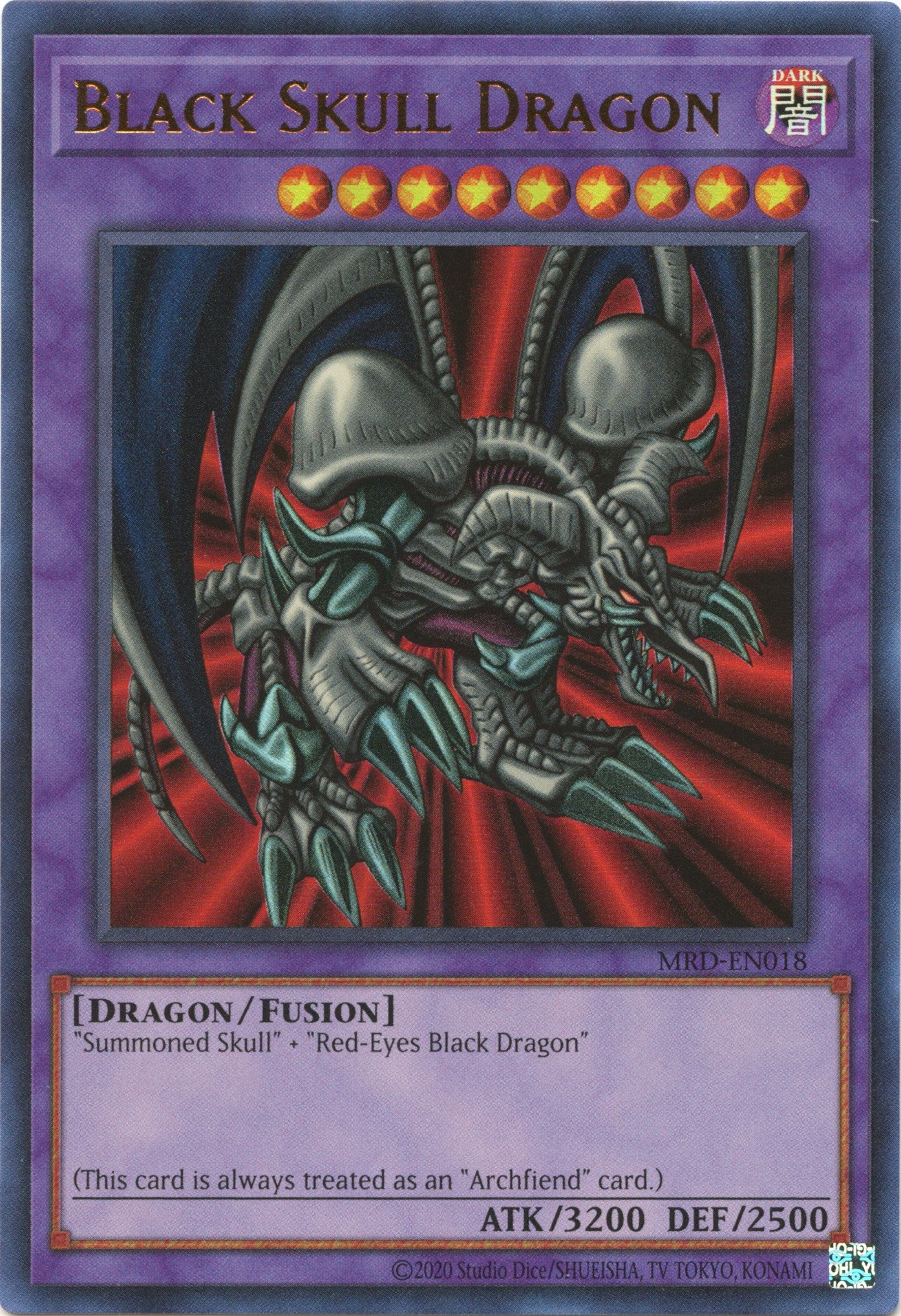 Black Skull Dragon (25th Anniversary) [MRD-EN018] Ultra Rare | Exor Games Bridgewater