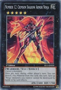 Number 12: Crimson Shadow Armor Ninja [SP13-EN030] Common | Exor Games Bridgewater