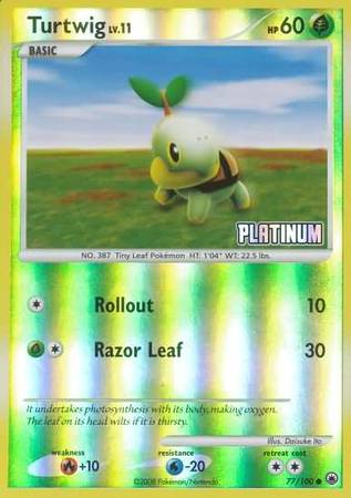 Turtwig (77/100) [Burger King Promos: 2009 Collection] | Exor Games Bridgewater