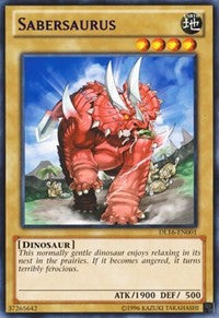 Sabersaurus (Purple) [DL16-EN001] Rare | Exor Games Bridgewater