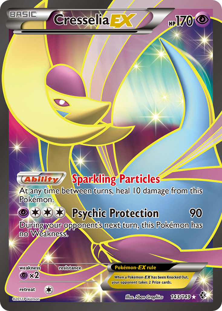 Cresselia EX (143/149) [Black & White: Boundaries Crossed] | Exor Games Bridgewater