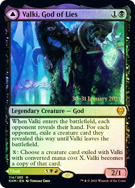 Valki, God of Lies // Tibalt, Cosmic Impostor  [Kaldheim Prerelease Promos] | Exor Games Bridgewater