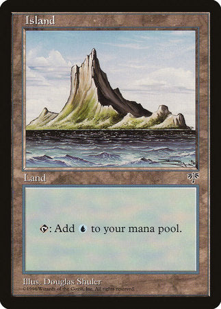 Island (Off-Center Spire) [Mirage] | Exor Games Bridgewater