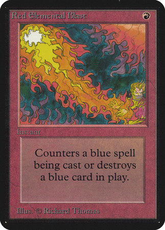 Red Elemental Blast [Limited Edition Alpha] | Exor Games Bridgewater