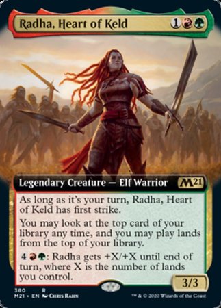 Radha, Heart of Keld (Extended Art) [Core Set 2021] | Exor Games Bridgewater