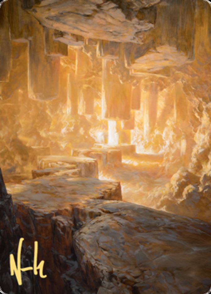 Pillarverge Pathway Art Card (Gold-Stamped Signature) [Zendikar Rising Art Series] | Exor Games Bridgewater