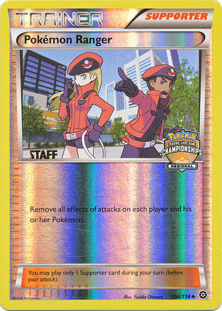 Pokemon Ranger (104/114) (Regional Championship Promo Staff) [XY: Steam Siege] | Exor Games Bridgewater