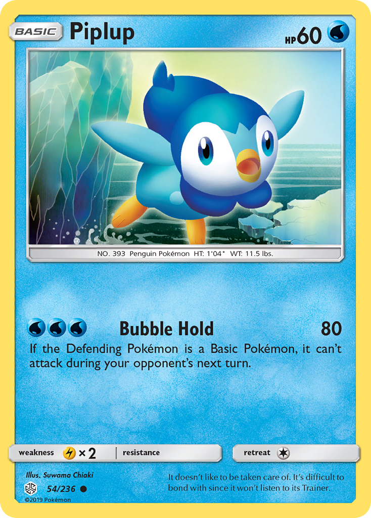 Piplup (54/236) [Sun & Moon: Cosmic Eclipse] | Exor Games Bridgewater