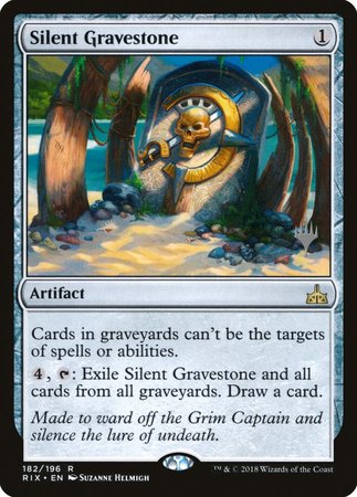 Silent Gravestone [Rivals of Ixalan Promos] | Exor Games Bridgewater