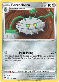 Ferrothorn (124/185) [Sword & Shield: Vivid Voltage] | Exor Games Bridgewater