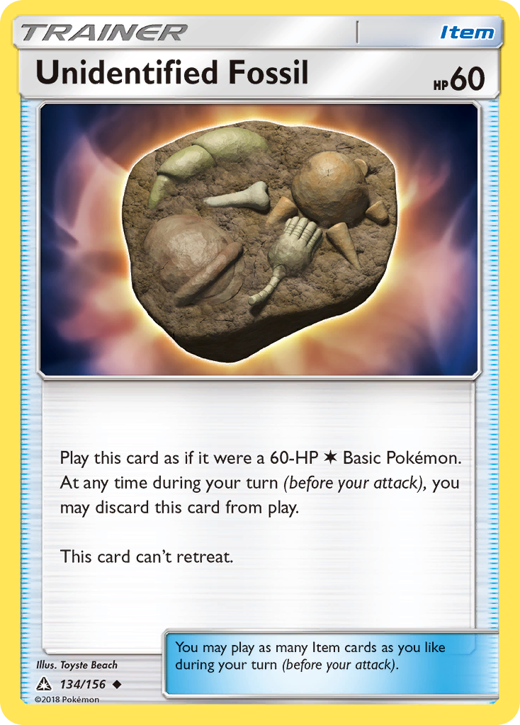 Unidentified Fossil (134/156) [Sun & Moon: Ultra Prism] | Exor Games Bridgewater