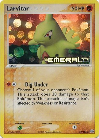 Larvitar (52/106) (Stamped) [EX: Emerald] | Exor Games Bridgewater