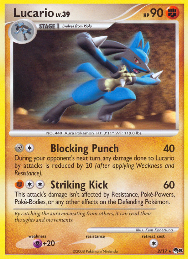 Lucario (2/17) [POP Series 8] | Exor Games Bridgewater