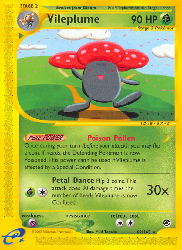 Vileplume (69/165) [Expedition: Base Set] | Exor Games Bridgewater