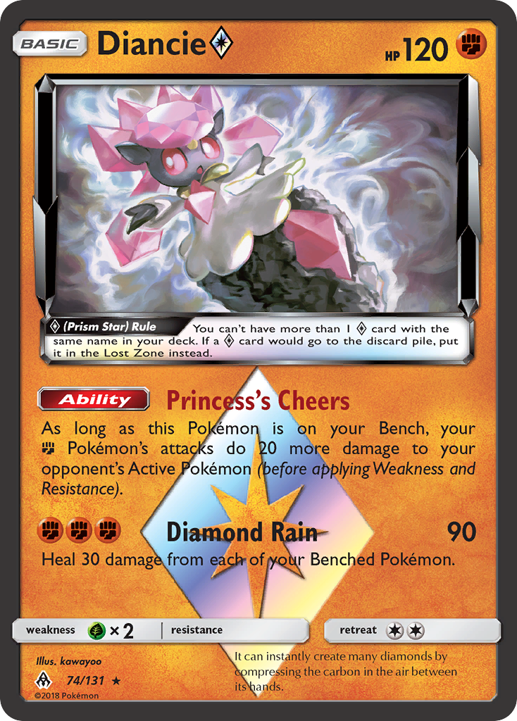 Diancie (74/131) (Prism Star) [Sun & Moon: Forbidden Light] | Exor Games Bridgewater