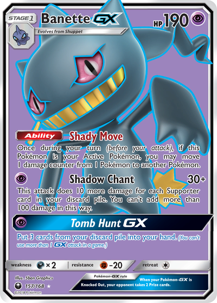 Banette GX (157/168) [Sun & Moon: Celestial Storm] | Exor Games Bridgewater