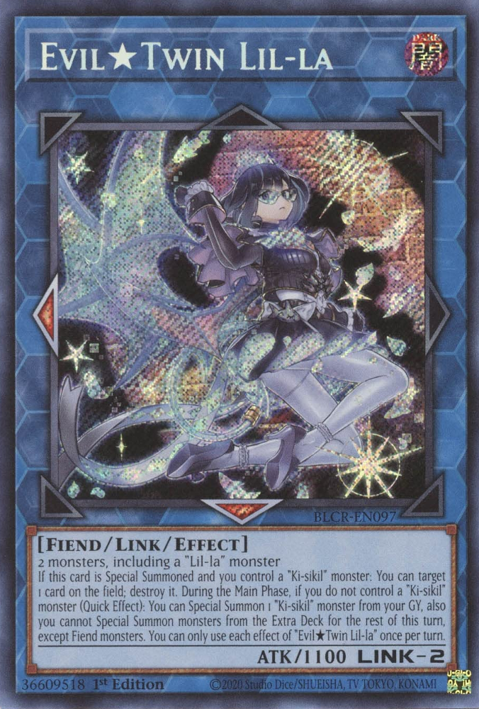 Evil Twin Lil-la [BLCR-EN097] Secret Rare | Exor Games Bridgewater