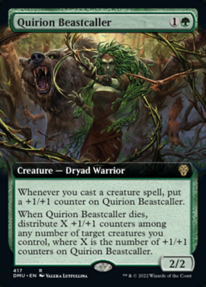 Quirion Beastcaller (Extended Art) [Dominaria United] | Exor Games Bridgewater