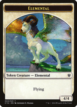 Elemental // Soldier Double-sided Token [Commander 2016 Tokens] | Exor Games Bridgewater