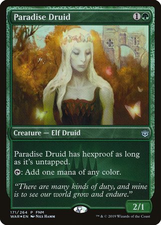 Paradise Druid [War of the Spark Promos] | Exor Games Bridgewater