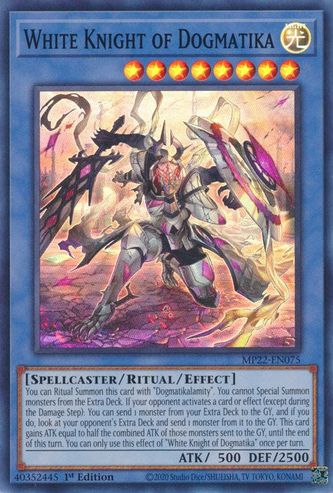 White Knight of Dogmatika [MP22-EN075] Super Rare | Exor Games Bridgewater