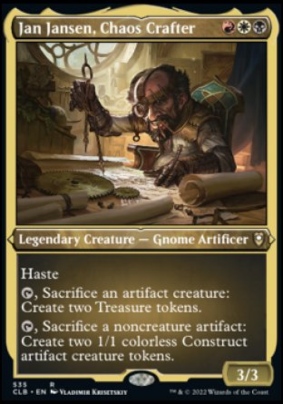 Jan Jansen, Chaos Crafter (Foil Etched) [Commander Legends: Battle for Baldur's Gate] | Exor Games Bridgewater