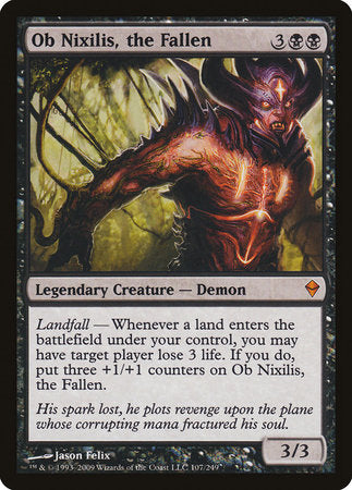 Ob Nixilis, the Fallen [Zendikar] | Exor Games Bridgewater