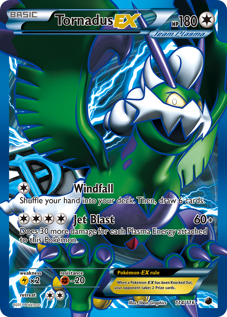 Tornadus EX (114/116) [Black & White: Plasma Freeze] | Exor Games Bridgewater