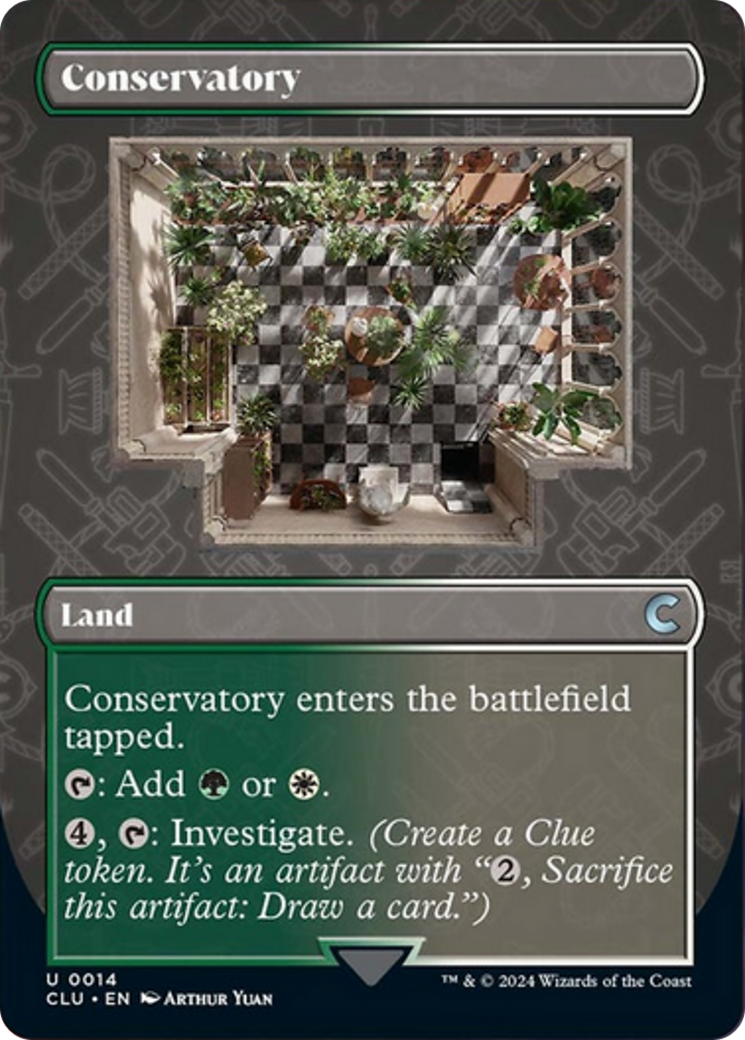 Conservatory (Borderless) [Ravnica: Clue Edition] | Exor Games Bridgewater