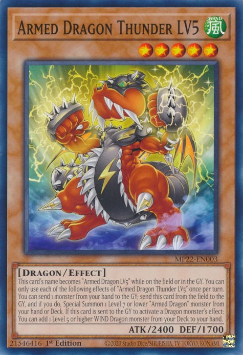 Armed Dragon Thunder LV5 [MP22-EN003] Common | Exor Games Bridgewater