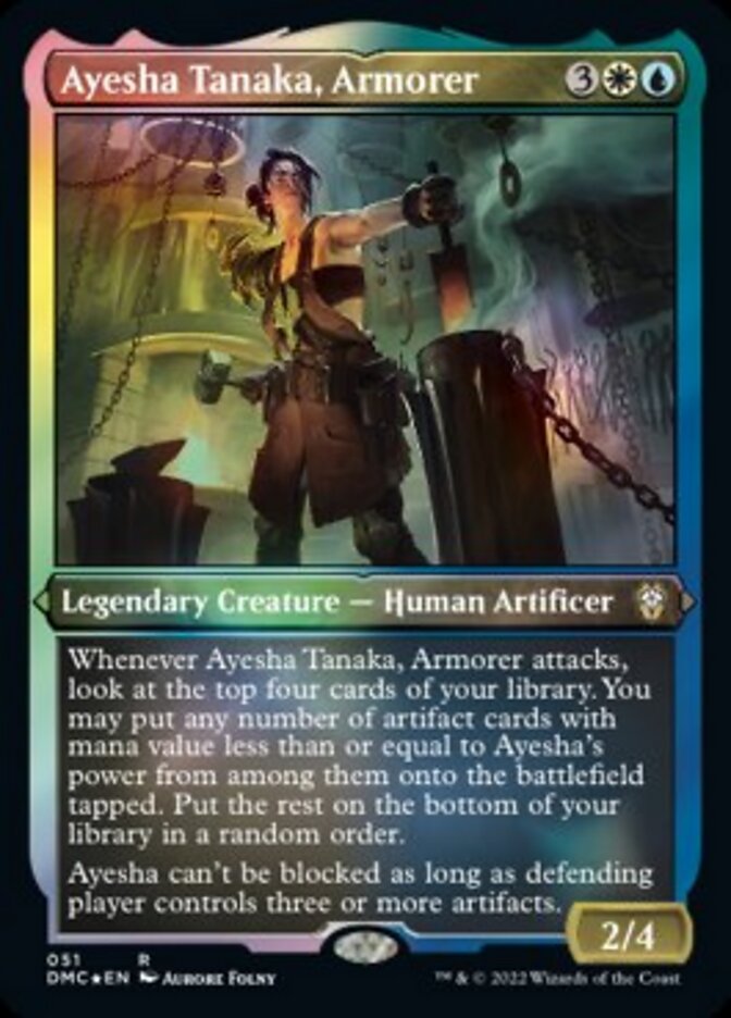 Ayesha Tanaka, Armorer (Foil Etched) [Dominaria United Commander] | Exor Games Bridgewater