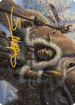 Owlbear Shepherd Art Card (Gold-Stamped Signature) [Commander Legends: Battle for Baldur's Gate Art Series] | Exor Games Bridgewater