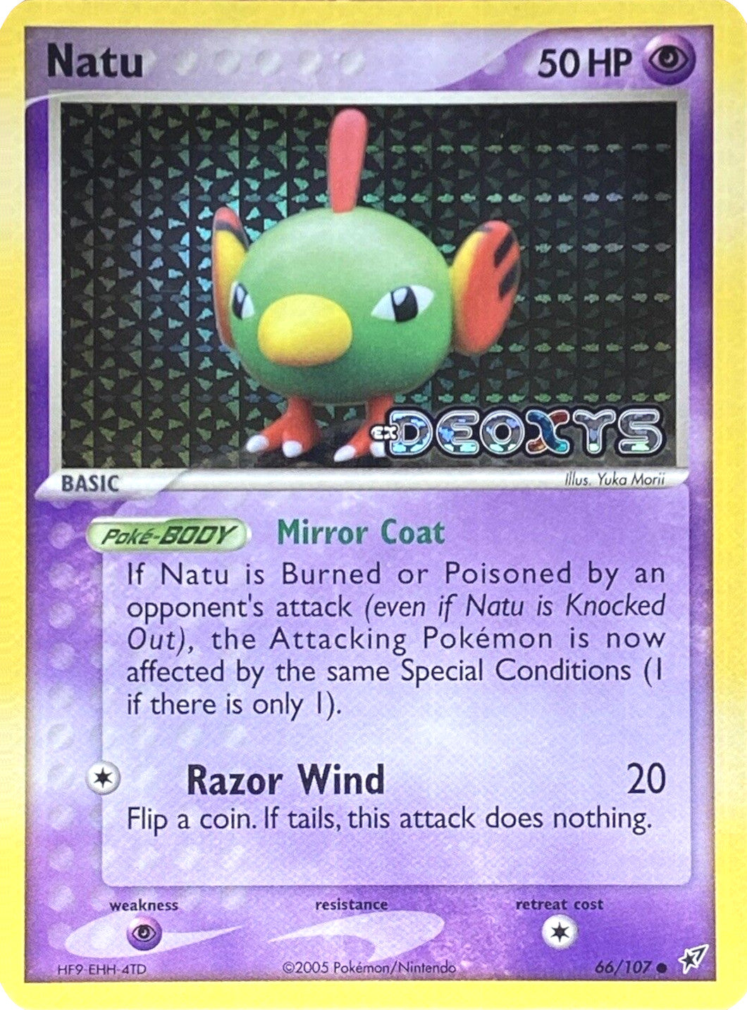 Natu (66/107) (Stamped) [EX: Deoxys] | Exor Games Bridgewater