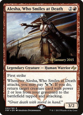 Alesha, Who Smiles at Death [Fate Reforged Promos] | Exor Games Bridgewater