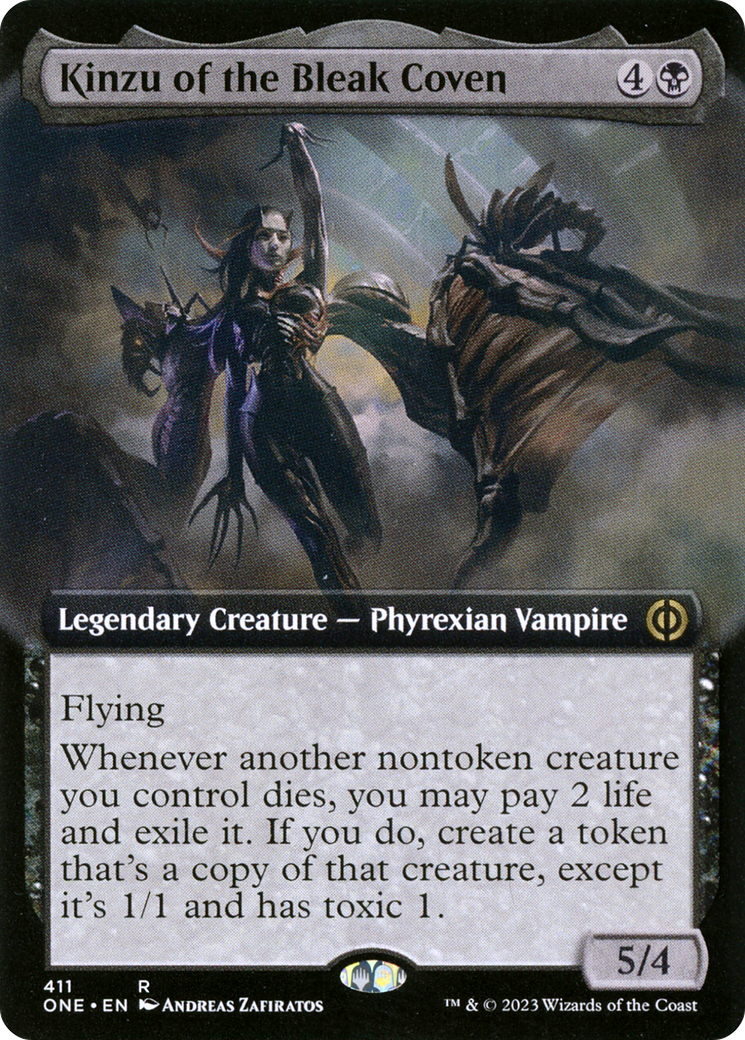 Kinzu of the Bleak Coven (Extended Art) [Phyrexia: All Will Be One] | Exor Games Bridgewater