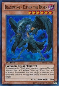 Blackwing - Elphin the Raven [BPW2-EN026] Super Rare | Exor Games Bridgewater