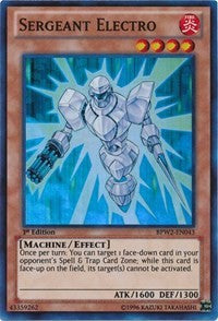 Sergeant Electro [BPW2-EN043] Super Rare | Exor Games Bridgewater