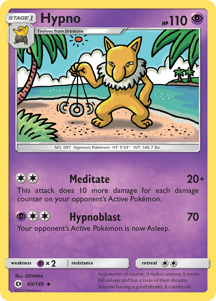 Hypno (60/149) [Sun & Moon: Base Set] | Exor Games Bridgewater