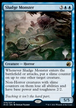 Sludge Monster (Promo Pack) [Innistrad: Midnight Hunt Promos] | Exor Games Bridgewater