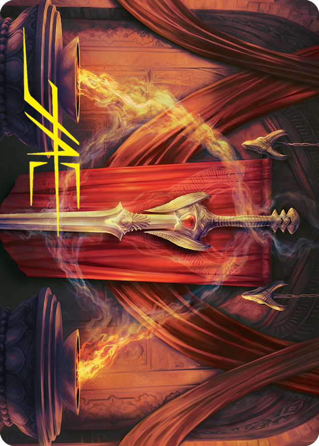 Ramosian Greatsword Art Card (Gold-Stamped Signature) [March of the Machine Art Series] | Exor Games Bridgewater