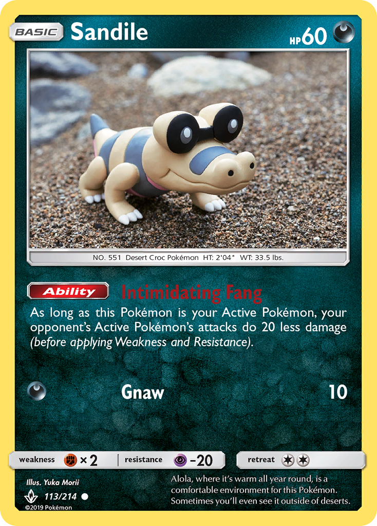 Sandile (113/214) [Sun & Moon: Unbroken Bonds] | Exor Games Bridgewater