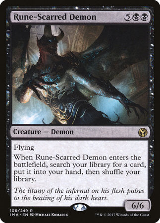 Rune-Scarred Demon [Iconic Masters] | Exor Games Bridgewater