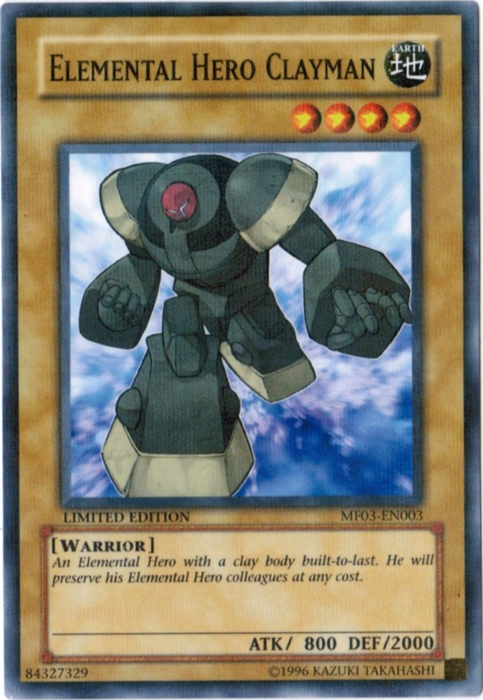 Elemental Hero Clayman [MF03-EN003] Parallel Rare | Exor Games Bridgewater