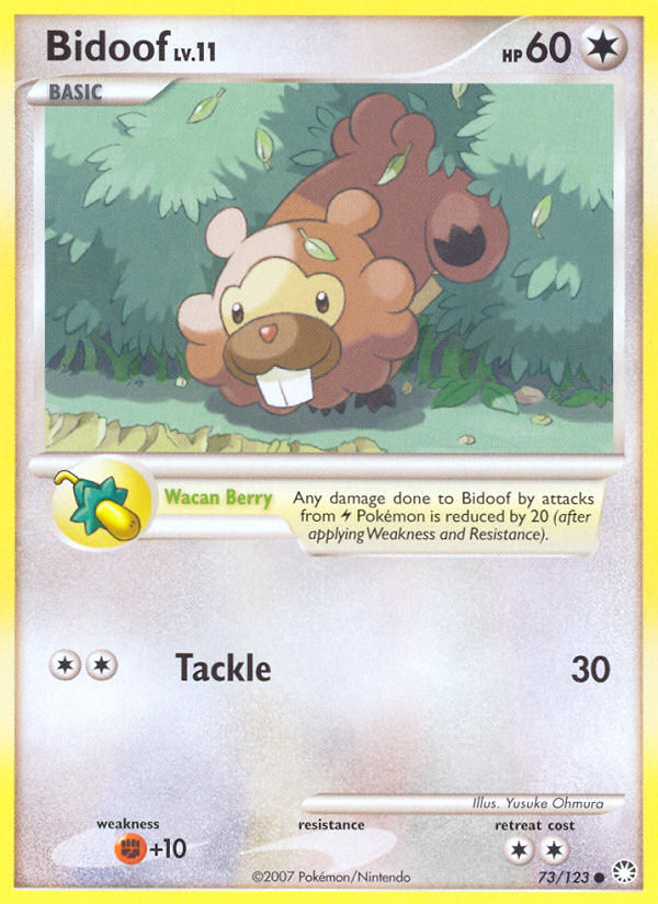 Bidoof (73/123) [Diamond & Pearl: Mysterious Treasures] | Exor Games Bridgewater