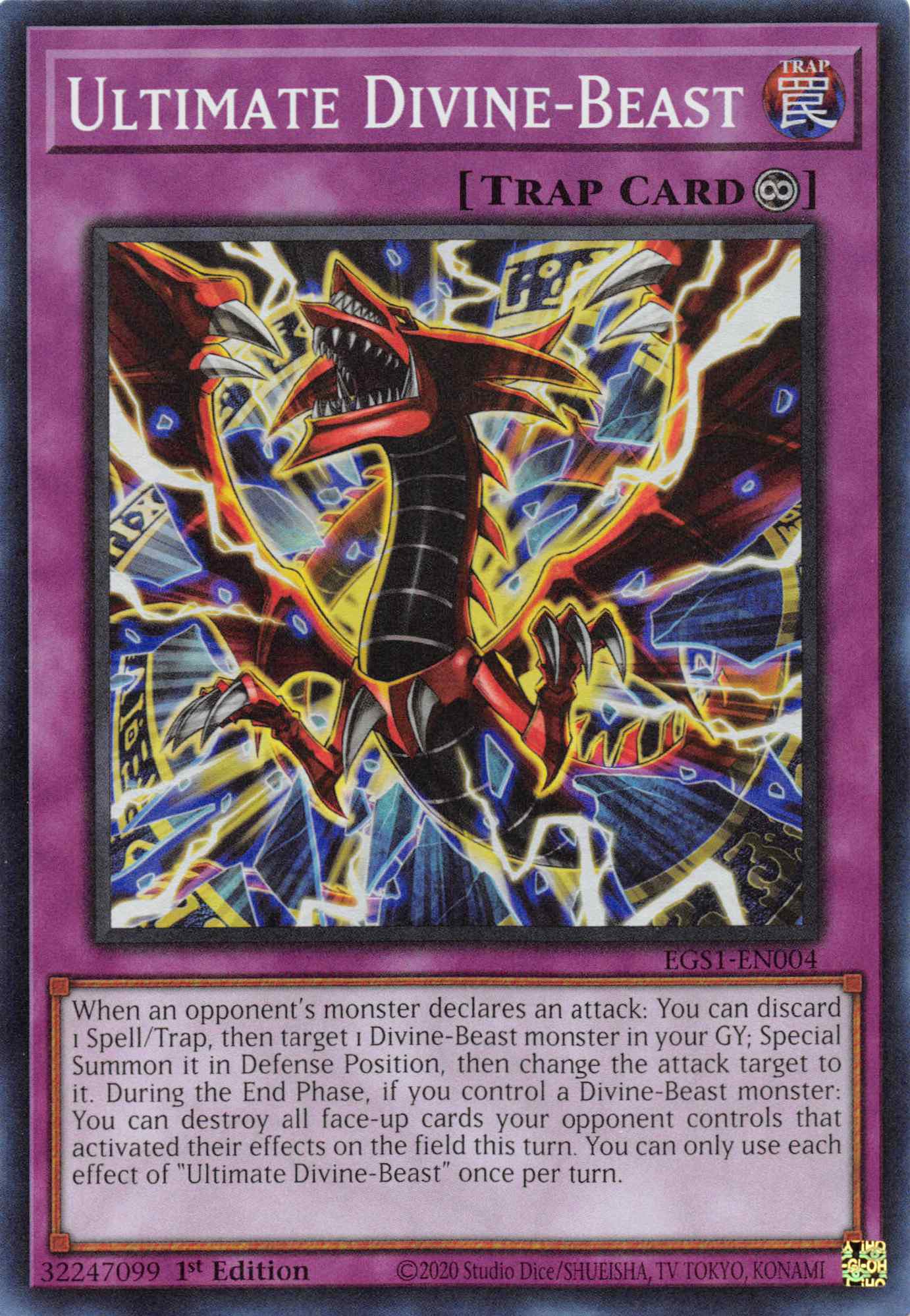 Ultimate Divine-Beast [EGS1-EN004] Super Rare | Exor Games Bridgewater