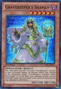 Gravekeeper's Shaman [LVAL-EN033] Super Rare | Exor Games Bridgewater