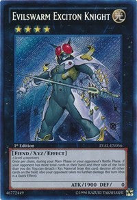 Evilswarm Exciton Knight [LVAL-EN056] Secret Rare | Exor Games Bridgewater