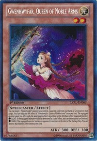 Gwenhwyfar, Queen of Noble Arms [LVAL-EN086] Secret Rare | Exor Games Bridgewater