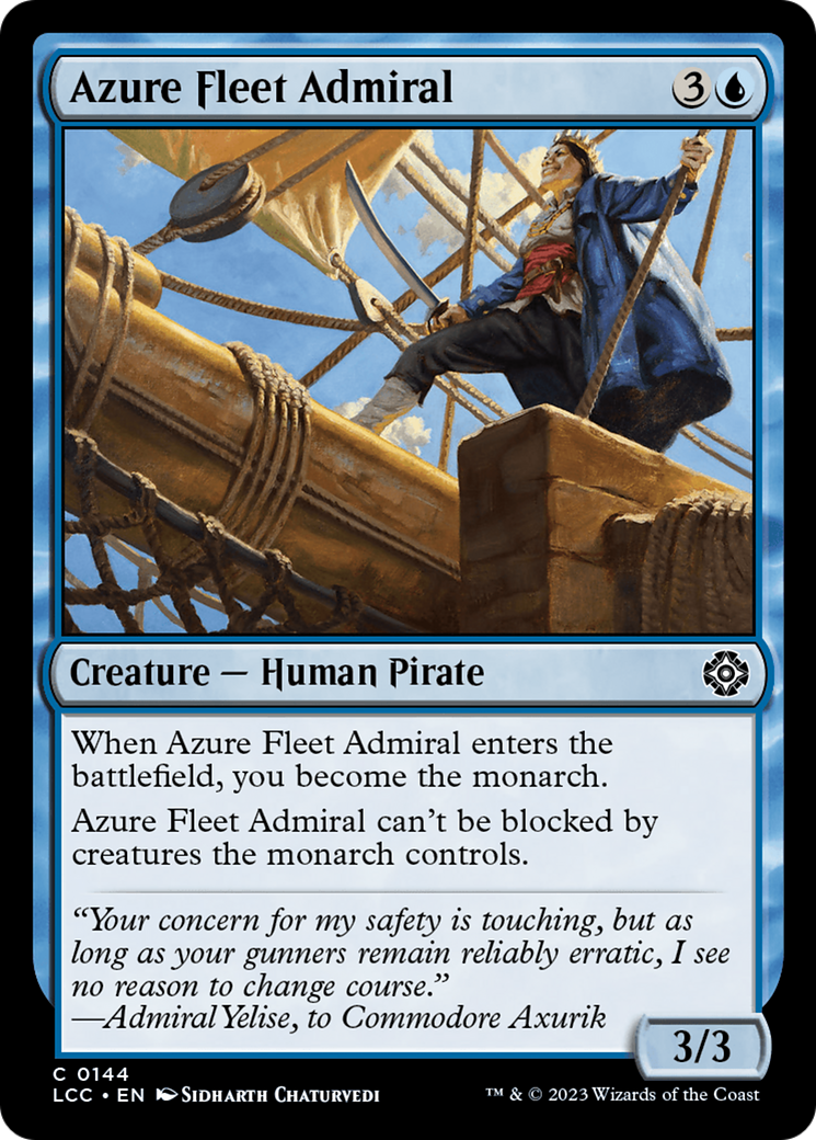 Azure Fleet Admiral [The Lost Caverns of Ixalan Commander] | Exor Games Bridgewater