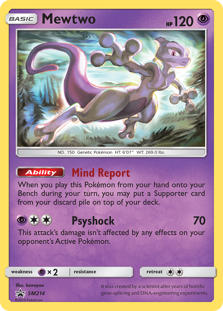 Mewtwo (SM214) [Sun & Moon: Black Star Promos] | Exor Games Bridgewater